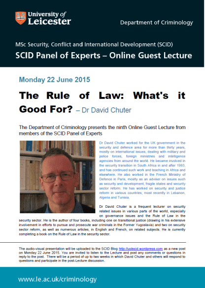 DC Guest Lecture June 2015